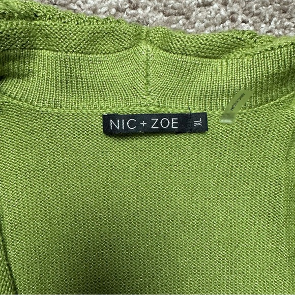 Nic + Zoe Chunky Cotton Cardigan Sweater Size XL - Picture 4 of 11